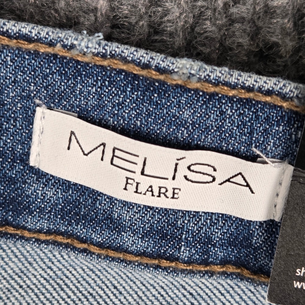 Sofia Jeans by Sofia Vergara Melisa Flare High Rise Medium Wash Denim Size 16 - Picture 3 of 9